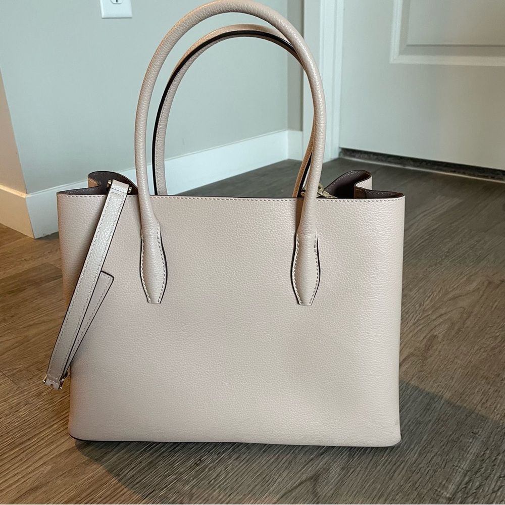 KATE SPADE Eva Satchel Blush Pink Leather Convertible Crossbody Bag - Picture 2 of 16